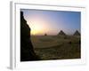 Pyramids at Giza, Menkaure, Khufu, Khafre, Egypt-Kenneth Garrett-Framed Photographic Print