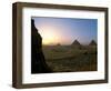 Pyramids at Giza, Menkaure, Khufu, Khafre, Egypt-Kenneth Garrett-Framed Photographic Print