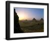 Pyramids at Giza, Menkaure, Khufu, Khafre, Egypt-Kenneth Garrett-Framed Photographic Print