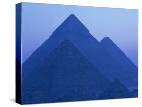 Pyramids at Giza, UNESCO World Heritage Site, Cairo, Egypt, North Africa, Africa-null-Stretched Canvas