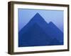 Pyramids at Giza, UNESCO World Heritage Site, Cairo, Egypt, North Africa, Africa-null-Framed Photographic Print