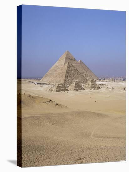 Pyramids at Giza, Unesco World Heritage Site, Near Cairo, Egypt, North Africa, Africa-Jack Jackson-Stretched Canvas