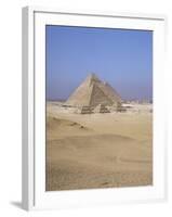 Pyramids at Giza, Unesco World Heritage Site, Near Cairo, Egypt, North Africa, Africa-Jack Jackson-Framed Photographic Print