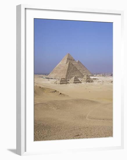 Pyramids at Giza, Unesco World Heritage Site, Near Cairo, Egypt, North Africa, Africa-Jack Jackson-Framed Photographic Print