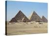 Pyramids at Giza, Unesco World Heritage Site, Near Cairo, Egypt, North Africa, Africa-John Ross-Stretched Canvas