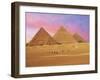 Pyramids at Sunset, Giza, Cairo, Egypt-Miva Stock-Framed Premium Photographic Print