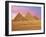 Pyramids at Sunset, Giza, Cairo, Egypt-Miva Stock-Framed Premium Photographic Print