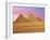 Pyramids at Sunset, Giza, Cairo, Egypt-Miva Stock-Framed Premium Photographic Print