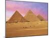 Pyramids at Sunset, Giza, Cairo, Egypt-Miva Stock-Mounted Photographic Print