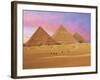 Pyramids at Sunset, Giza, Cairo, Egypt-Miva Stock-Framed Photographic Print