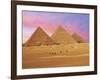 Pyramids at Sunset, Giza, Cairo, Egypt-Miva Stock-Framed Photographic Print