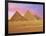 Pyramids at Sunset, Giza, Cairo, Egypt-Miva Stock-Framed Photographic Print