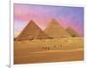 Pyramids at Sunset, Giza, Cairo, Egypt-Miva Stock-Framed Photographic Print