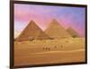 Pyramids at Sunset, Giza, Cairo, Egypt-Miva Stock-Framed Photographic Print