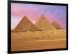 Pyramids at Sunset, Giza, Cairo, Egypt-Miva Stock-Framed Photographic Print