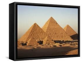Pyramids at Sunset, Giza, Unesco World Heritage Site, Near Cairo, Egypt, North Africa, Africa-Doug Traverso-Framed Stretched Canvas
