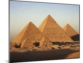 Pyramids at Sunset, Giza, Unesco World Heritage Site, Near Cairo, Egypt, North Africa, Africa-Doug Traverso-Mounted Photographic Print