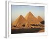 Pyramids at Sunset, Giza, Unesco World Heritage Site, Near Cairo, Egypt, North Africa, Africa-Doug Traverso-Framed Photographic Print