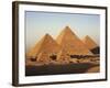 Pyramids at Sunset, Giza, Unesco World Heritage Site, Near Cairo, Egypt, North Africa, Africa-Doug Traverso-Framed Photographic Print