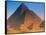 Pyramids, Cairo, Egypt-Peter Adams-Framed Stretched Canvas