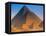 Pyramids, Cairo, Egypt-Peter Adams-Framed Stretched Canvas