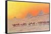 Pyramids, Camels, Egypt-null-Framed Stretched Canvas