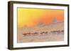 Pyramids, Camels, Egypt-null-Framed Art Print