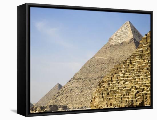 Pyramids, Egypt-Julian Love-Framed Stretched Canvas