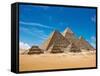 Pyramids, Giza, Cairo, Egypt-Miva Stock-Framed Stretched Canvas