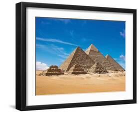 Pyramids, Giza, Cairo, Egypt-Miva Stock-Framed Premium Photographic Print