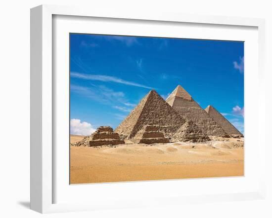 Pyramids, Giza, Cairo, Egypt-Miva Stock-Framed Premium Photographic Print