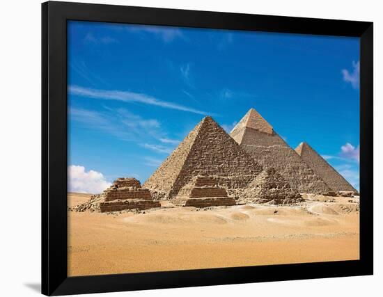 Pyramids, Giza, Cairo, Egypt-Miva Stock-Framed Photographic Print