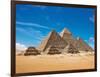 Pyramids, Giza, Cairo, Egypt-Miva Stock-Framed Photographic Print