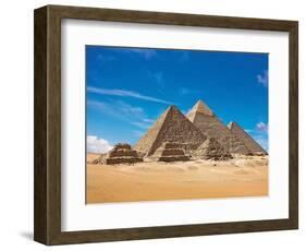 Pyramids, Giza, Cairo, Egypt-Miva Stock-Framed Photographic Print