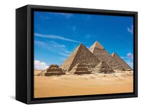 Pyramids, Giza, Cairo, Egypt-Miva Stock-Framed Stretched Canvas