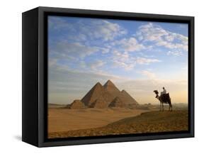 Pyramids, Giza, Egypt-Steve Vidler-Framed Stretched Canvas