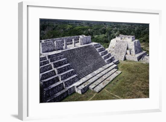 Pyramids in Edzna-null-Framed Giclee Print