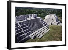 Pyramids in Edzna-null-Framed Giclee Print