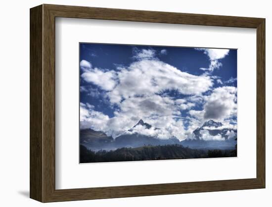 Pyramids Mountains and Clouds-Nish Nalbandian-Framed Art Print