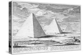 Pyramids of Egypt, Plate 4, Entwurf Einer Historischen Architektur, Engraved by J.A. Delsenbach-Johann Bernhard Fischer Von Erlach-Stretched Canvas