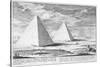 Pyramids of Egypt, Plate 4, Entwurf Einer Historischen Architektur, Engraved by J.A. Delsenbach-Johann Bernhard Fischer Von Erlach-Stretched Canvas