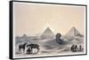 Pyramids of Giza, 1843-Augustus Butler-Framed Stretched Canvas