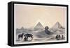 Pyramids of Giza, 1843-Augustus Butler-Framed Stretched Canvas