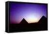 Pyramids of Giza, Egypt, at Sunset, C26th Century Bc-null-Framed Stretched Canvas