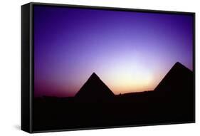 Pyramids of Giza, Egypt, at Sunset, C26th Century Bc-null-Framed Stretched Canvas