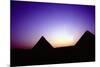 Pyramids of Giza, Egypt, at Sunset, C26th Century Bc-null-Mounted Photographic Print