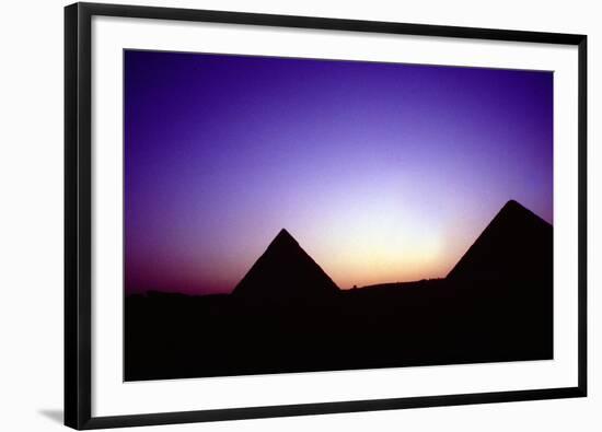 Pyramids of Giza, Egypt, at Sunset, C26th Century Bc-null-Framed Photographic Print