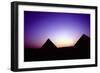 Pyramids of Giza, Egypt, at Sunset, C26th Century Bc-null-Framed Photographic Print