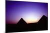 Pyramids of Giza, Egypt, at Sunset, C26th Century Bc-null-Mounted Photographic Print