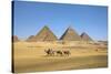 Pyramids of Giza, Giza, Cairo, Egypt-Jon Arnold-Stretched Canvas